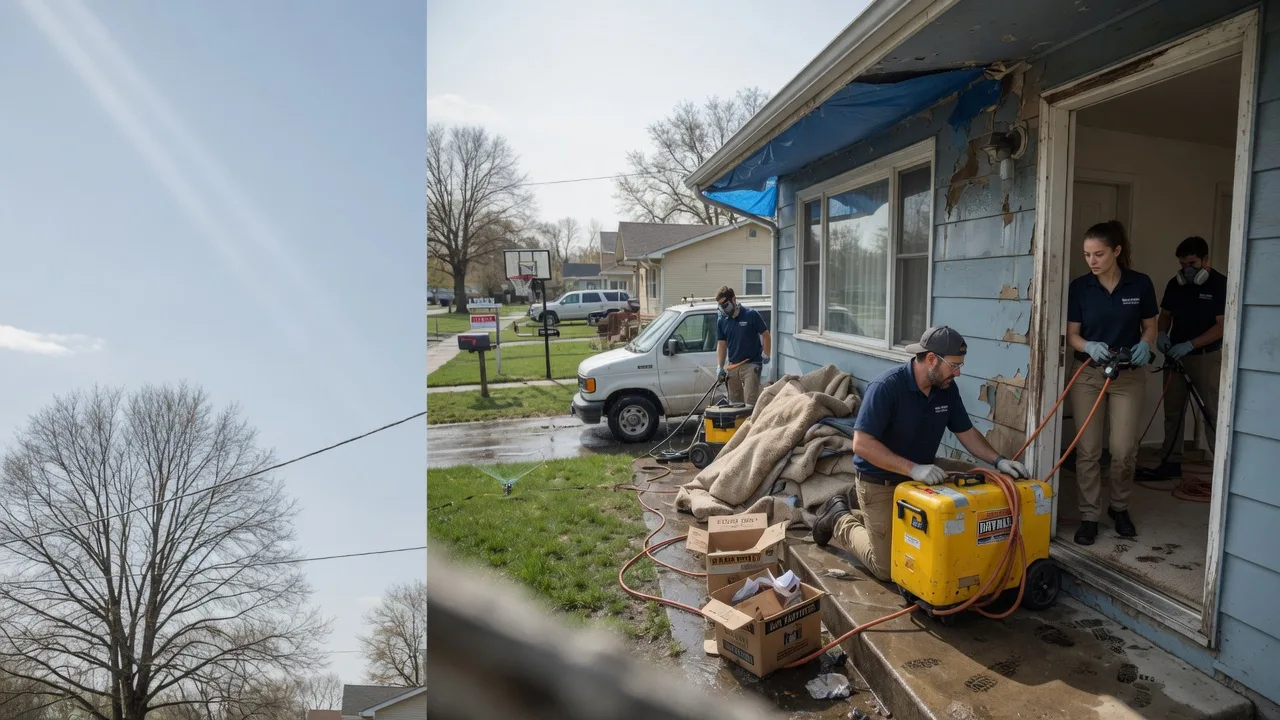 Basement Flood Cleanup in Hillsboro, IL near me